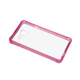 Reiko Alcatel One Touch Fierce XL Clear Bumper Case with Air Cushion Protection in Clear Hot Pink | MaxStrata
