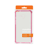 Reiko Alcatel One Touch Fierce XL Clear Bumper Case with Air Cushion Protection in Clear Hot Pink | MaxStrata