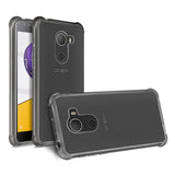 Reiko Alcatel Walters Clear Bumper Case with Air Cushion Protection in Clear Black | MaxStrata