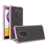 Reiko Alcatel Walters Clear Bumper Case with Air Cushion Protection in Clear Hot Pink | MaxStrata