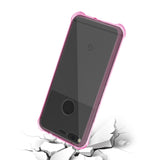 Reiko Google Pixel Clear Bumper Case with Air Cushion Protection in Clear Hot Pink | MaxStrata