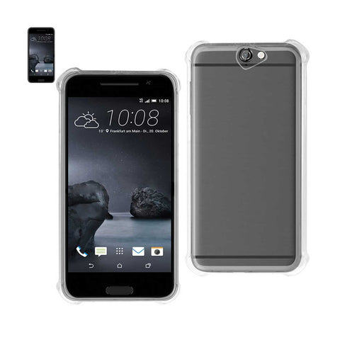 Reiko HTC One A9 Clear Bumper Case with Air Cushion Protection in Clear | MaxStrata
