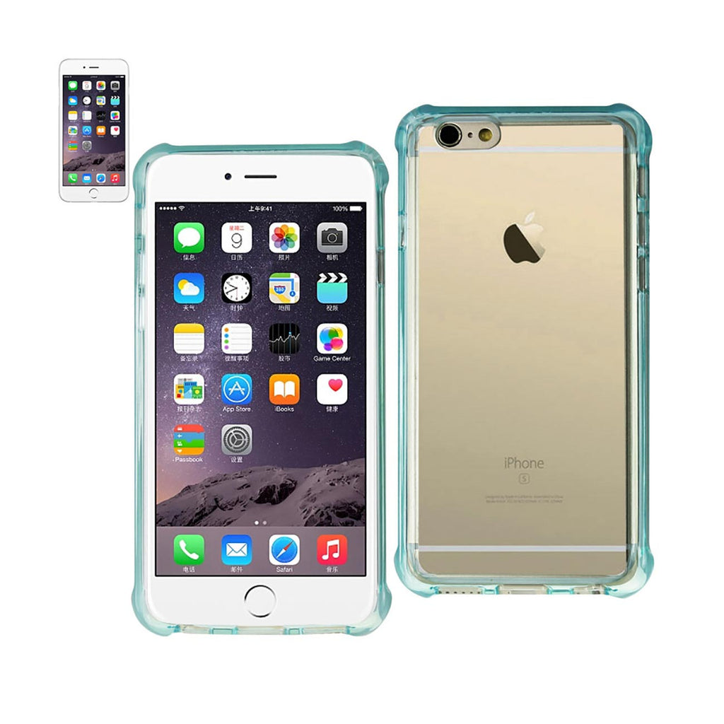 Reiko iPhone 6S Plus/ 6 Plus Clear Bumper Case with Air Cushion Protection in Clear Navy | MaxStrata
