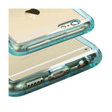 Reiko iPhone 6S Plus/ 6 Plus Clear Bumper Case with Air Cushion Protection in Clear Navy | MaxStrata