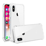 Reiko iPhone X/iPhone XS Clear Bumper Case with Air Cushion Protection in Clear | MaxStrata