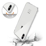 Reiko iPhone XS Max Clear Bumper Case with Air Cushion Protection in Clear