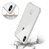 Reiko iPhone XS Max Clear Bumper Case with Air Cushion Protection in Clear | MaxStrata
