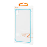 Reiko iPhone XS Max Clear Bumper Case with Air Cushion Protection in Clear Navy | MaxStrata