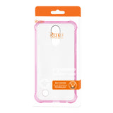 Reiko LG Fortune/ Phoenix 3/ Aristo Clear Bumper Case with Air Cushion Protection in Clear Hot Pink | MaxStrata