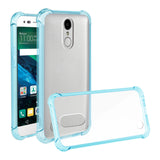Reiko LG Fortune/ Phoenix 3/ Aristo Clear Bumper Case with Air Cushion Protection in Clear Navy | MaxStrata
