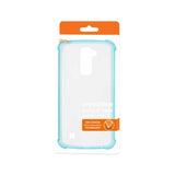 Reiko LG K10 Clear Bumper Case with Air Cushion Protection in Navy | MaxStrata