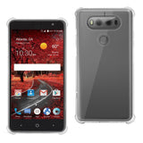 Reiko LG V20 5.7 Inches Clear Bumper Case with Air Cushion Protection in Clear | MaxStrata