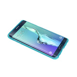 Reiko Samsung Galaxy S6 Edge Plus Clear Bumper Case with Air Cushion Protection in Clear Navy | MaxStrata