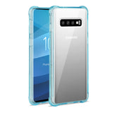 Reiko Samsung Galaxy S10 Clear Bumper Case with Air Cushion Protection in Clear Navy | MaxStrata