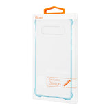 Reiko Samsung Galaxy S10 Clear Bumper Case with Air Cushion Protection in Clear Navy | MaxStrata