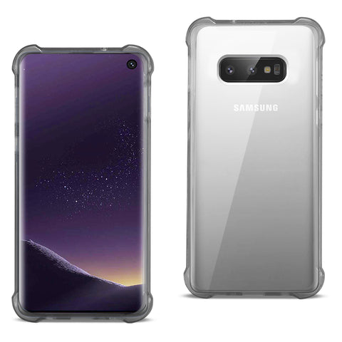 Reiko Samsung Galaxy S10 Lite (S10E) Clear Bumper Case with Air Cushion Protection in Clear Black | MaxStrata