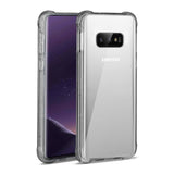 Reiko Samsung Galaxy S10 Lite (S10E) Clear Bumper Case with Air Cushion Protection in Clear Black | MaxStrata