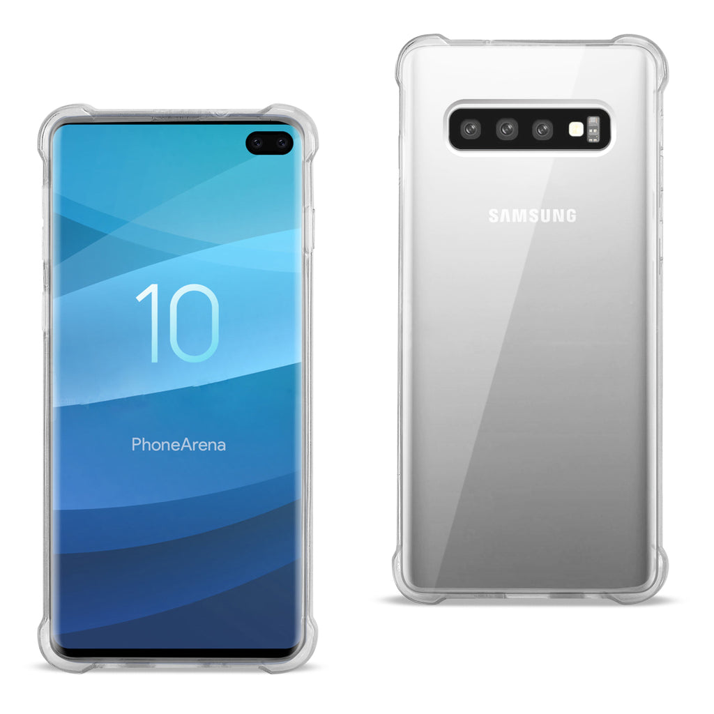 Reiko Samsung Galaxy S10 Plus Clear Bumper Case with Air Cushion Protection | MaxStrata