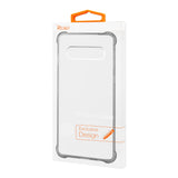 Reiko Samsung Galaxy S10 Plus Clear Bumper Case with Air Cushion Protection in Clear Black | MaxStrata
