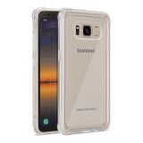Reiko Samsung Galaxy S8 Active Clear Bumper Case with Air Cushion Protection in Clear | MaxStrata