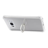 Reiko Samsung Galaxy S8 Transparent Air Cushion Protector Bumper Case with Ring Holder in Clear | MaxStrata