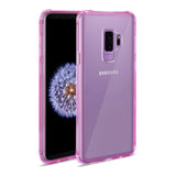 Reiko Samsung Galaxy S9 Plus Clear Bumper Case with Air Cushion Protection in Clear Hot Pink | MaxStrata