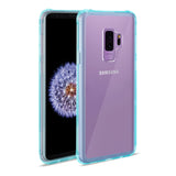Reiko Samsung Galaxy S9 Plus Clear Bumper Case with Air Cushion Protection in Clear Navy | MaxStrata