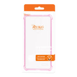 Reiko ZTE Grand X4 Clear Bumper Case with Air Cushion Protection in Clear Hot Pink | MaxStrata