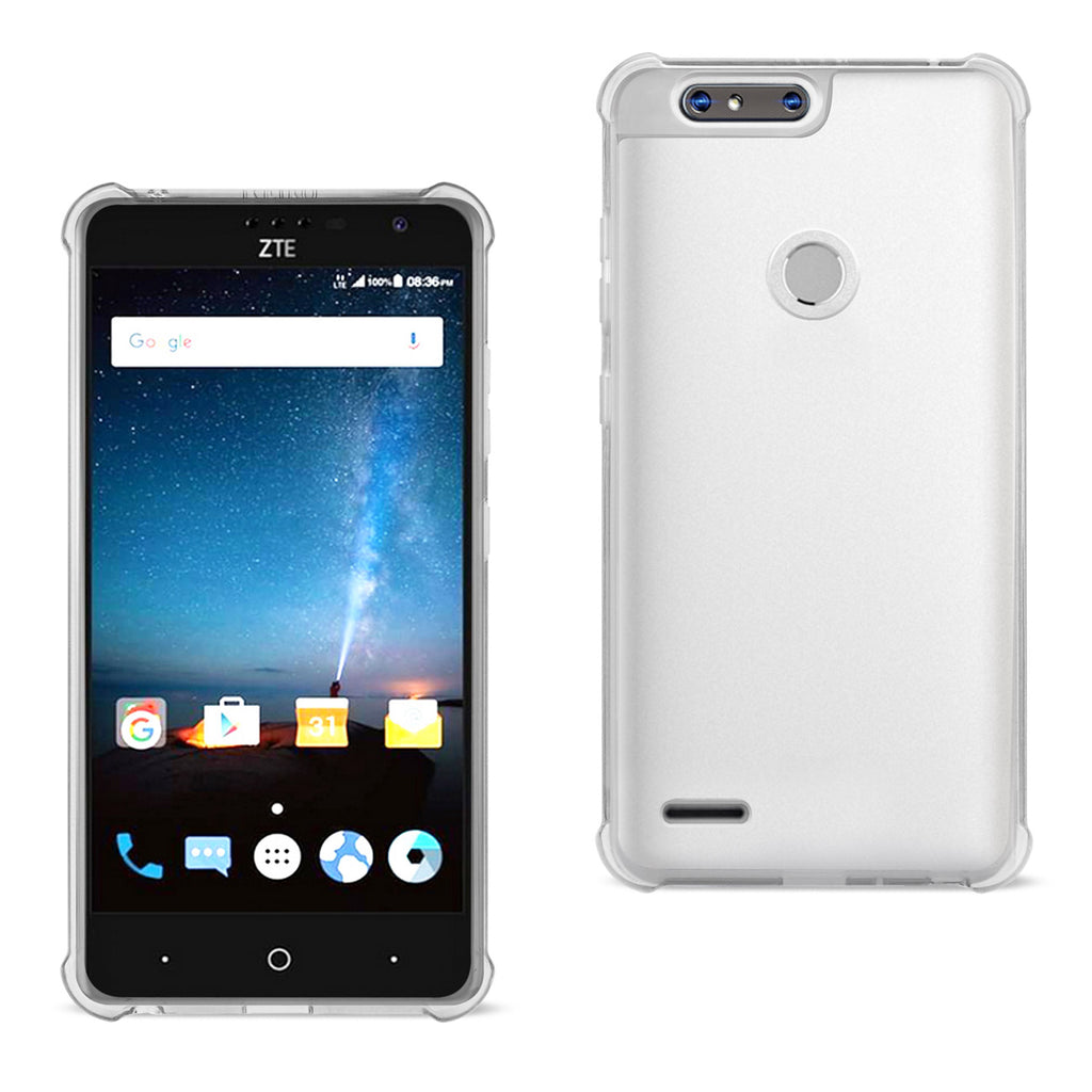 Reiko ZTE Blade Z Max/Z982/ZTE Sequoia Clear Bumper Case with Air Cushion Protection in Clear | MaxStrata
