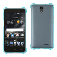 Reiko ZTE Maven 2/Chapel (Z831) Air-Cushion Bumper Case in Clear Navy