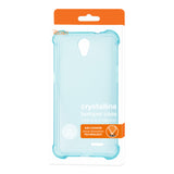 Reiko ZTE Maven 2/ Chapel (Z831) Clear Bumper Case with Air Cushion Protection in Clear Navy | MaxStrata