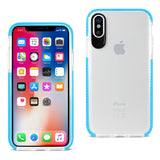 Reiko iPhone X/iPhone XS Soft Transparent TPU Case in Clear Blue | MaxStrata