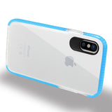 Reiko iPhone X/iPhone XS Soft Transparent TPU Case in Clear Blue | MaxStrata