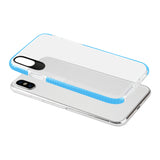 Reiko iPhone X/iPhone XS Soft Transparent TPU Case in Clear Blue | MaxStrata