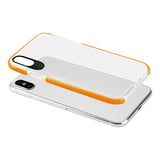 Reiko iPhone X/iPhone XS Soft Transparent TPU Case in Clear Orange | MaxStrata