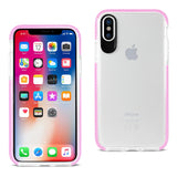 Reiko iPhone X/iPhone XS Soft Transparent TPU Case in Clear Pink | MaxStrata