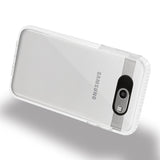 Reiko Samsung Galaxy J7 V (2017) Soft Transparent TPU Case in Clear White | MaxStrata