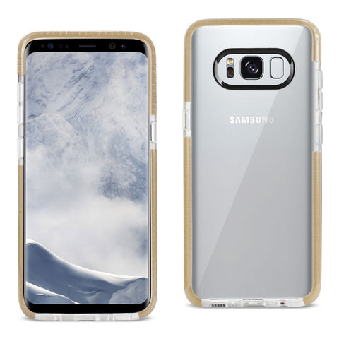 Reiko Samsung Galaxy S8/ SM Soft Transparent TPU Case in Clear Gold | MaxStrata