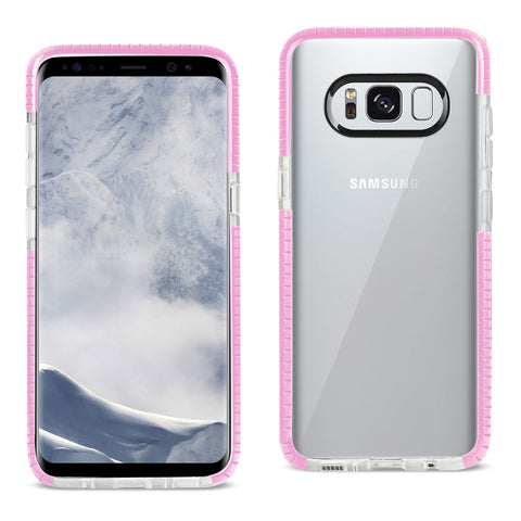 Reiko Samsung Galaxy S8/ SM Soft Transparent TPU Case in Clear Pink | MaxStrata