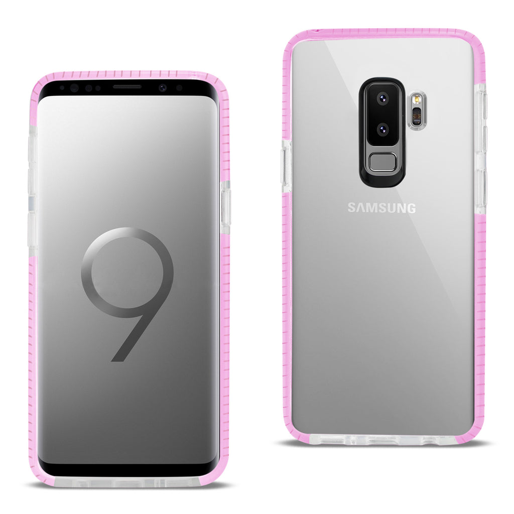 Reiko Samsung Galaxy S9 Plus Soft Transparent TPU Case in Clear Pink | MaxStrata