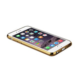 Reiko iPhone 6S Plus Flexible 3D Rhombus Pattern TPU Case with Shiny Frame in Gold | MaxStrata