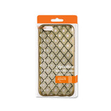 Reiko iPhone 6S Plus Flexible 3D Rhombus Pattern TPU Case with Shiny Frame in Gold | MaxStrata