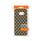 Reiko Samsung Galaxy S6 Edge Plus Flexible 3D Rhombus Pattern TPU Case with Shiny Frame in Black | MaxStrata