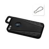 Reiko iPhone SE/ 5S/ 5 Dropproof Workout Hybrid Case with Hook in Black | MaxStrata