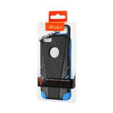 Reiko iPhone 5/5S/SE Dropproof Workout Hybrid Case with Hook in Black Navy | MaxStrata