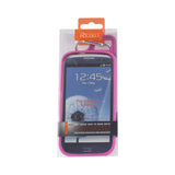 Reiko Samsung Galaxy S3 Dropproof Workout Hybrid Case with Hook in Black Hot Pink | MaxStrata
