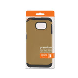 Reiko Samsung Galaxy S6 Slim Armor Hybrid Tough Case in Gold | MaxStrata