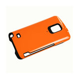 Reiko Samsung Galaxy Note 4 Candy Shield Case with Card Holder in Orange | MaxStrata