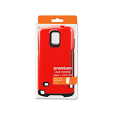 Reiko Samsung Galaxy Note 4 Candy Shield Case with Card Holder in Red | MaxStrata