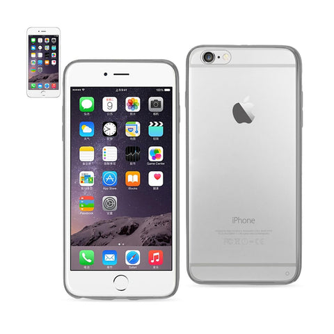 Reiko iPhone 6 Plus/ 6S Plus Clear Back Frame Bumper Case in Gray | MaxStrata